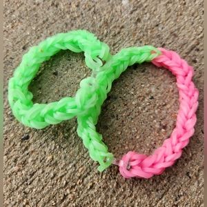 Rainbow Loom band bracelets